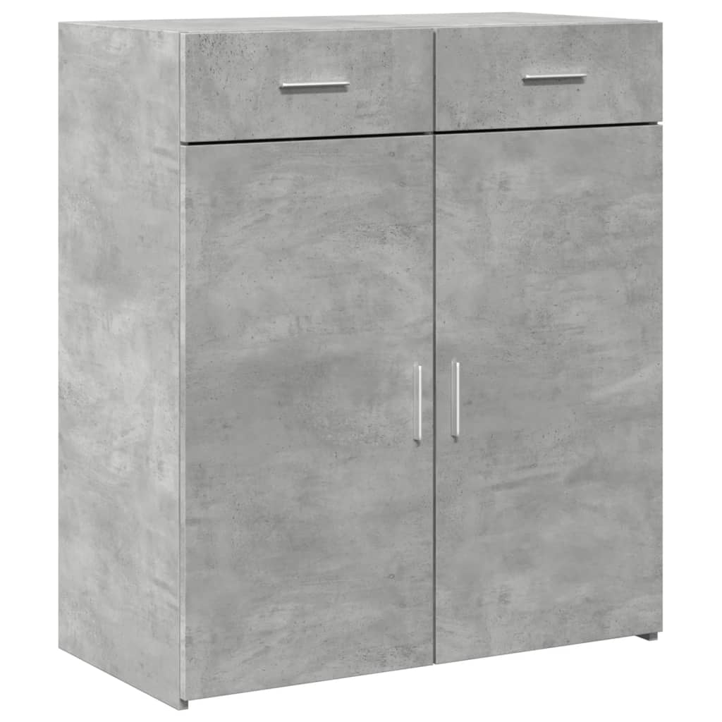 skænk 80x42,5x93 cm konstrueret træ betongrå