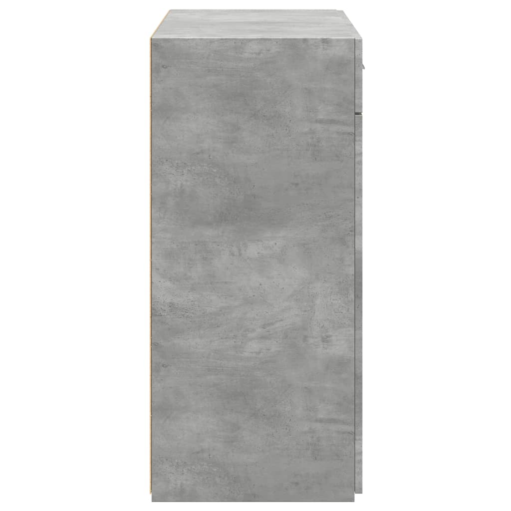 skænk 80x42,5x93 cm konstrueret træ betongrå