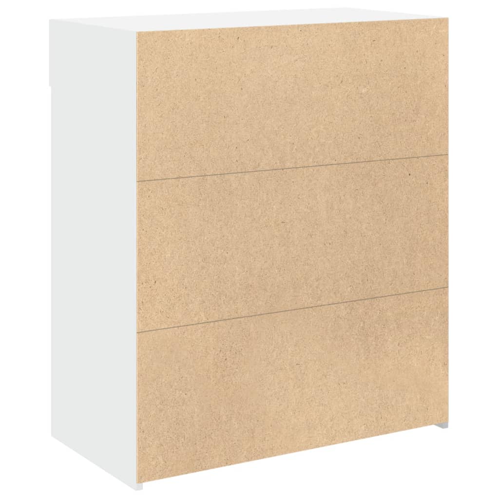 skænk 80x42,5x93 cm konstrueret træ hvid