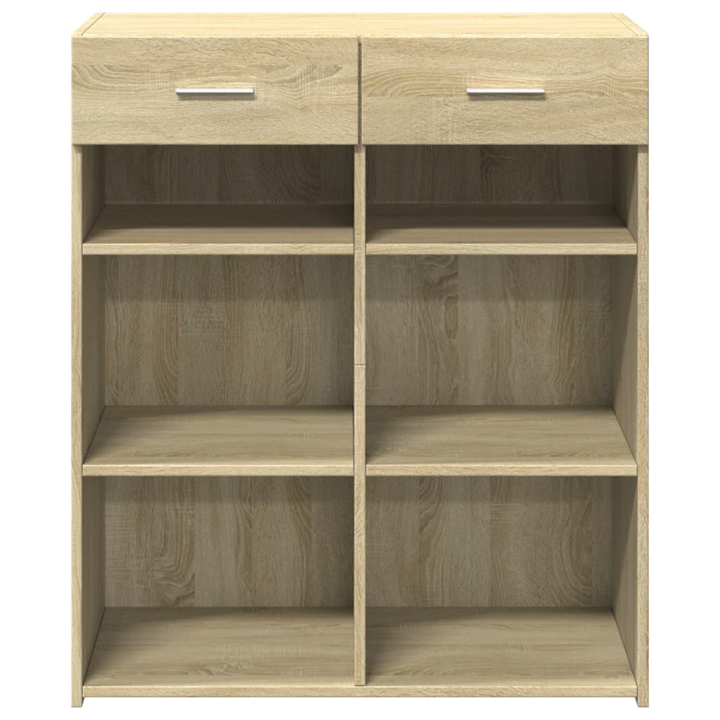 skænk 80x42,5x93 cm konstrueret træ sonoma-eg