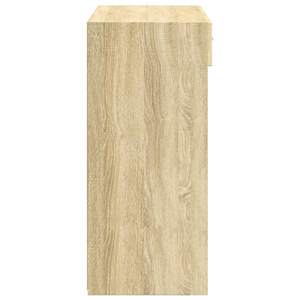 skænk 80x42,5x93 cm konstrueret træ sonoma-eg