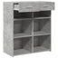 skænk 80x42,5x93 cm konstrueret træ betongrå