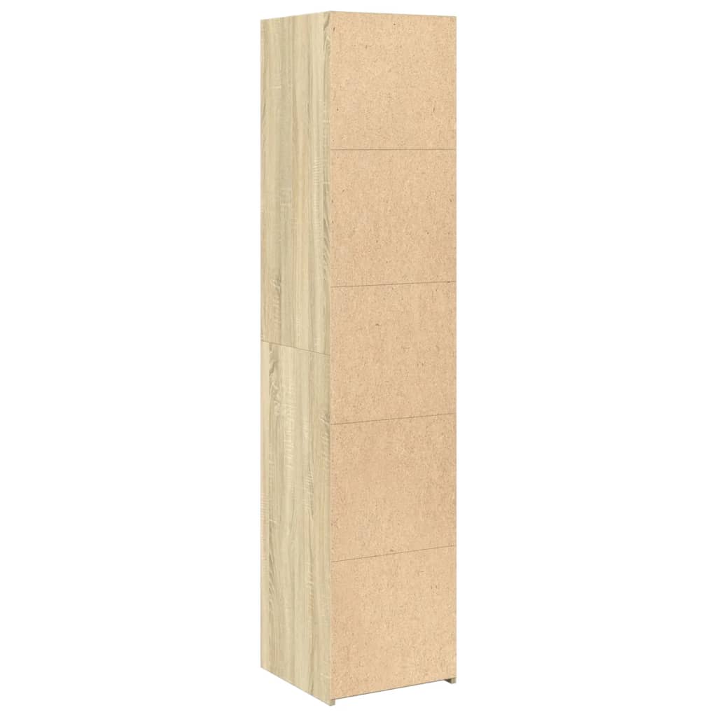 højskab 40x41x185 cm konstrueret træ sonoma-eg