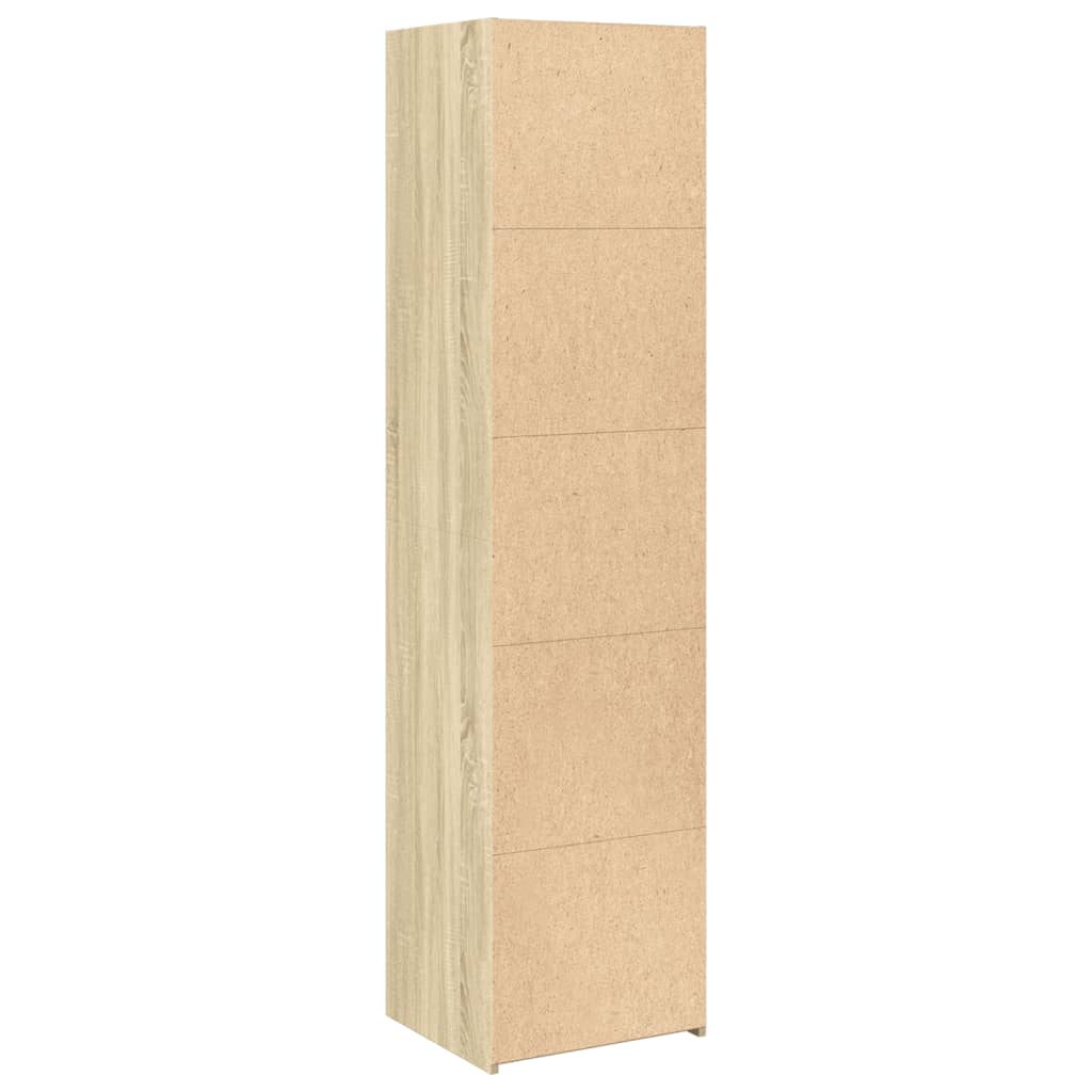 reol 45x41x185 cm konstrueret træ sonoma-eg
