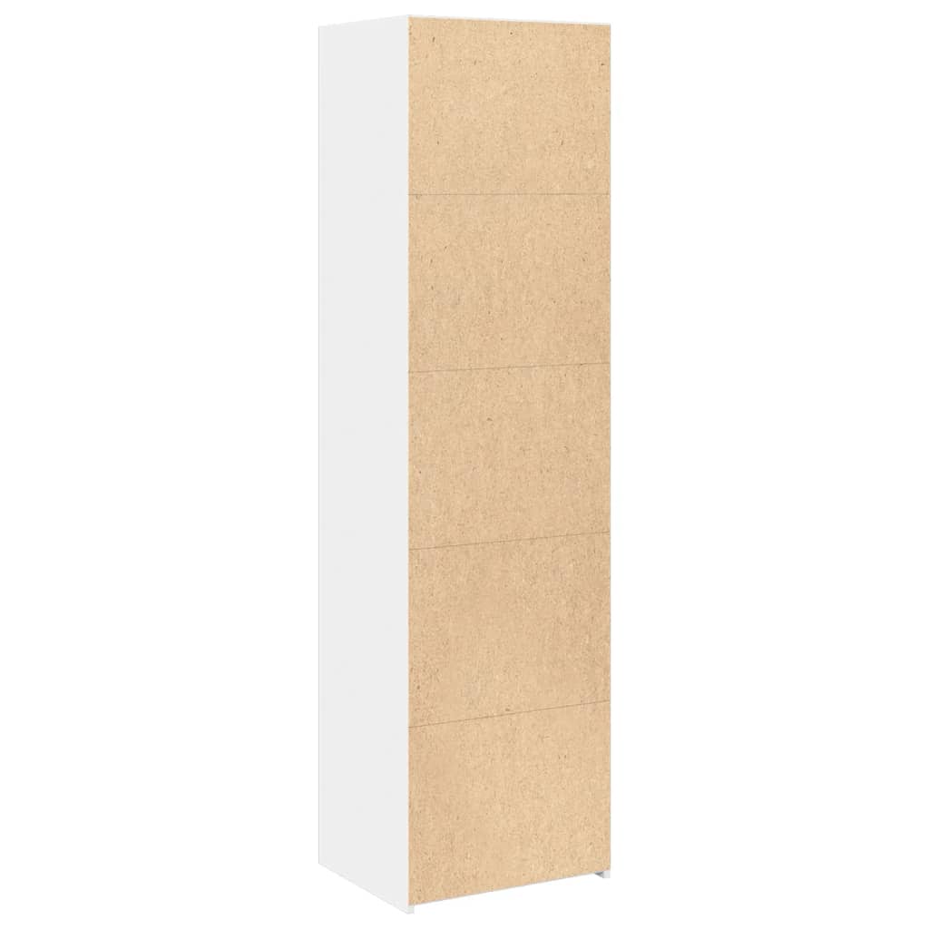 højskab 50x41x185 cm konstrueret træ hvid