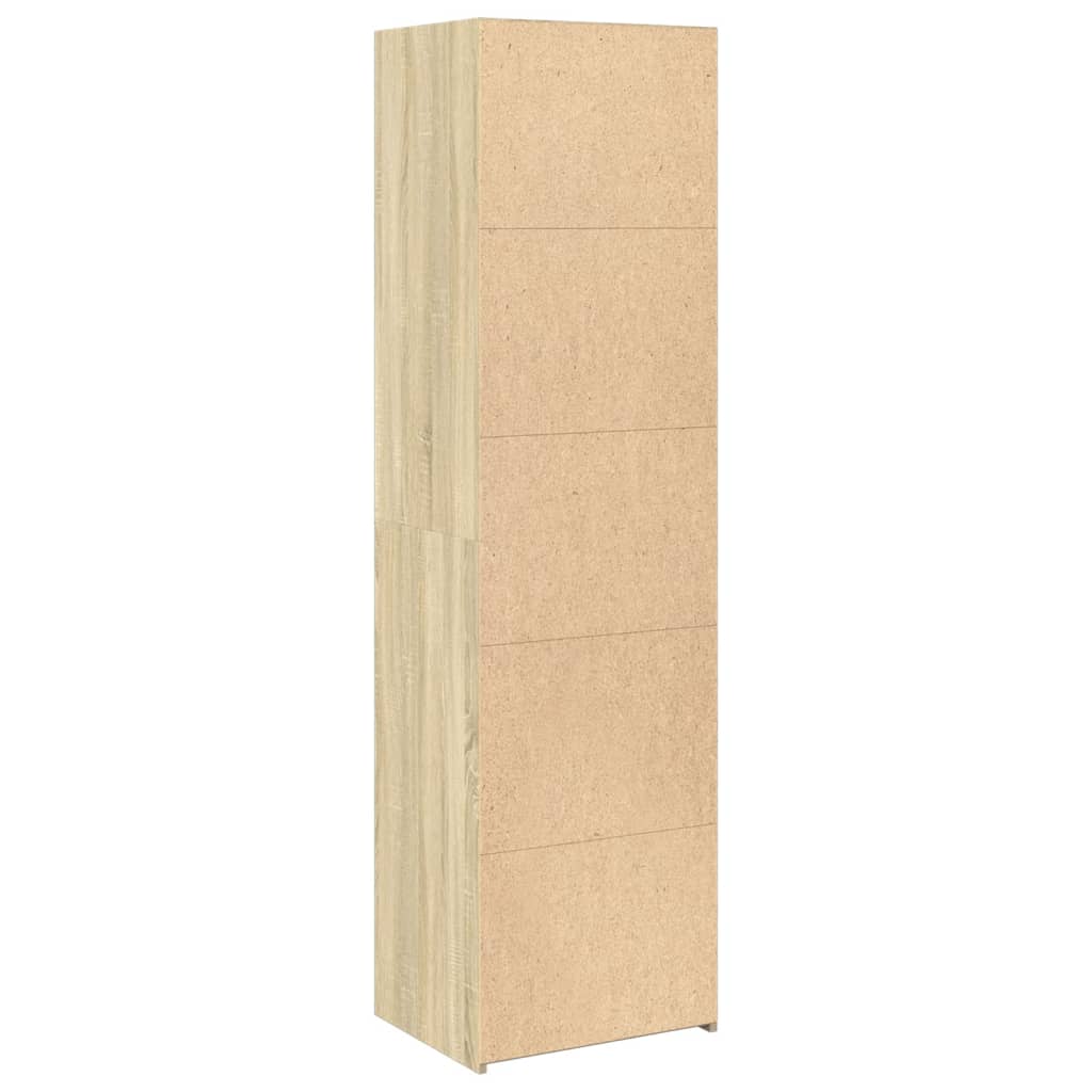 højskab 50x41x185 cm konstrueret træ sonoma-eg