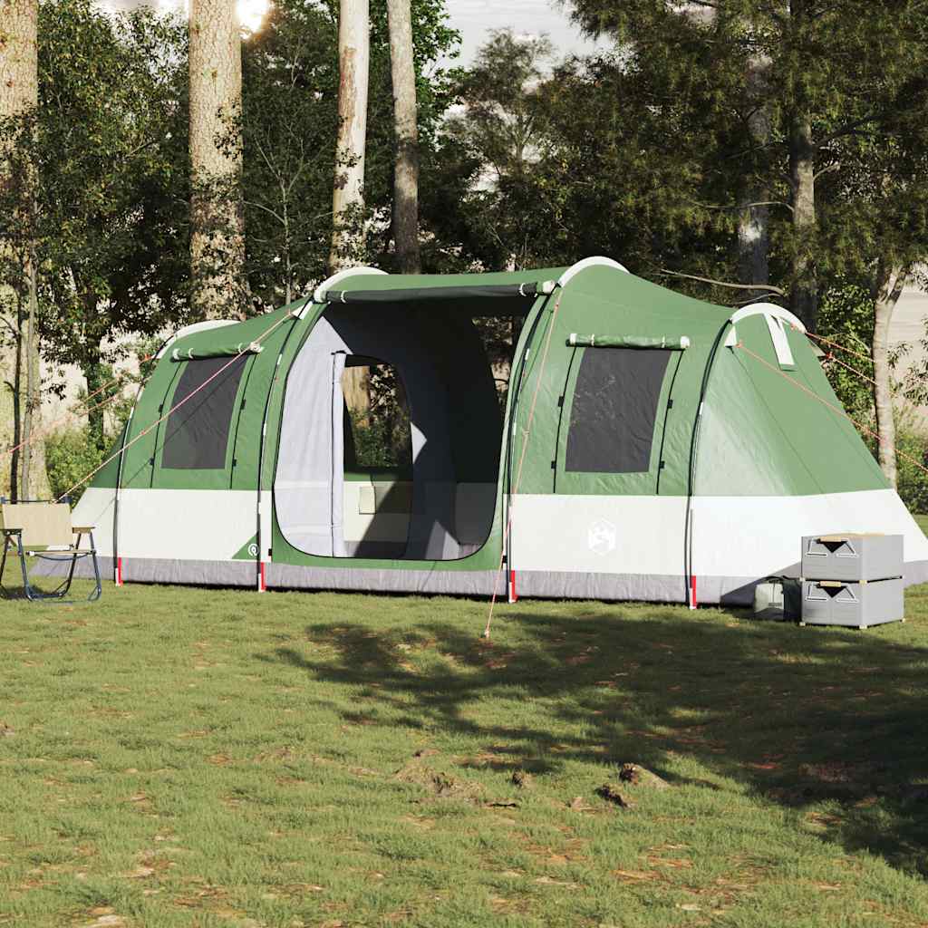 4-personers campingtelt vandtæt grøn