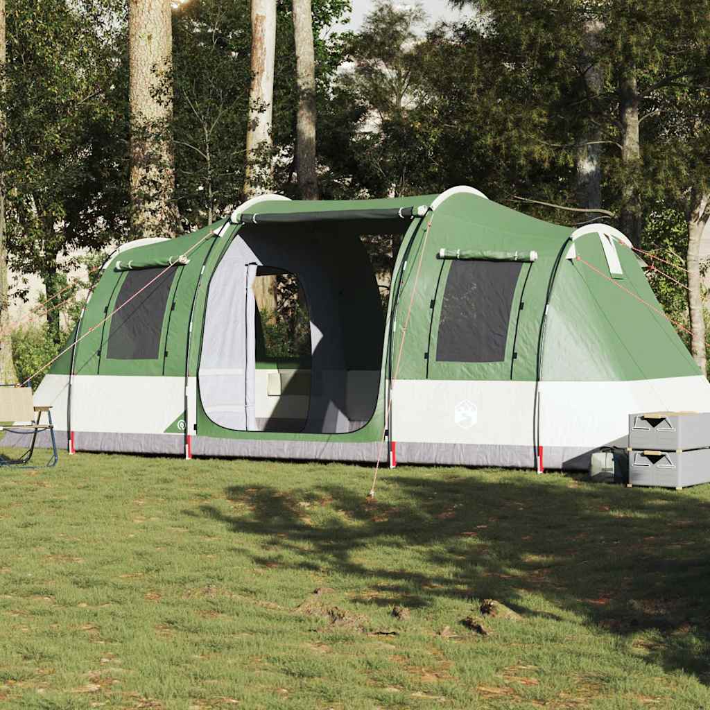 4-personers campingtelt vandtæt grøn