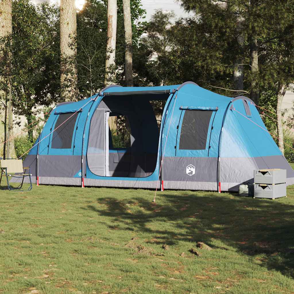 4-personers campingtelt vandtæt blå