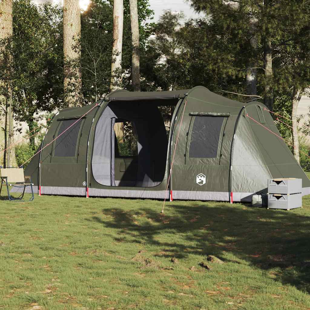 4-personers campingtelt vandtæt olivengrøn
