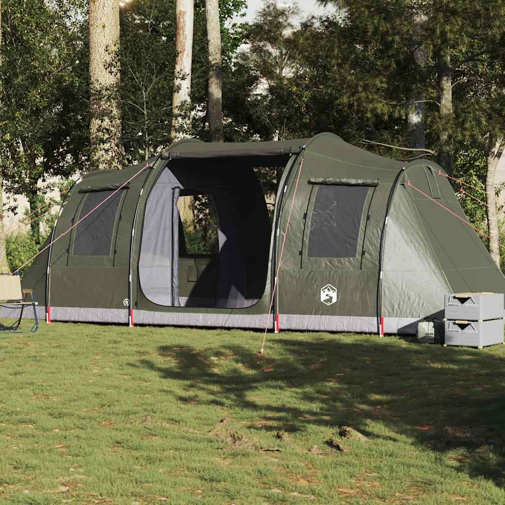 4-personers campingtelt vandtæt olivengrøn
