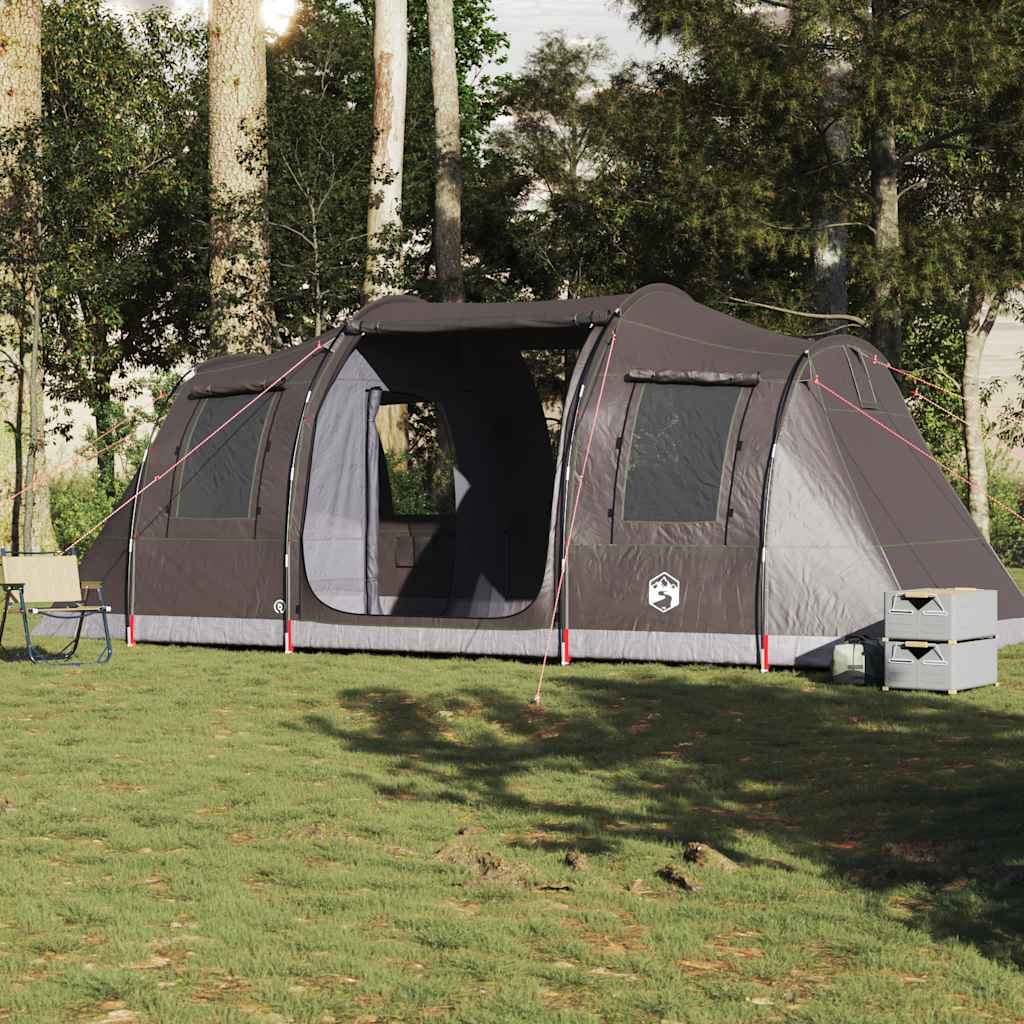 4-personers campingtelt vandtæt brun