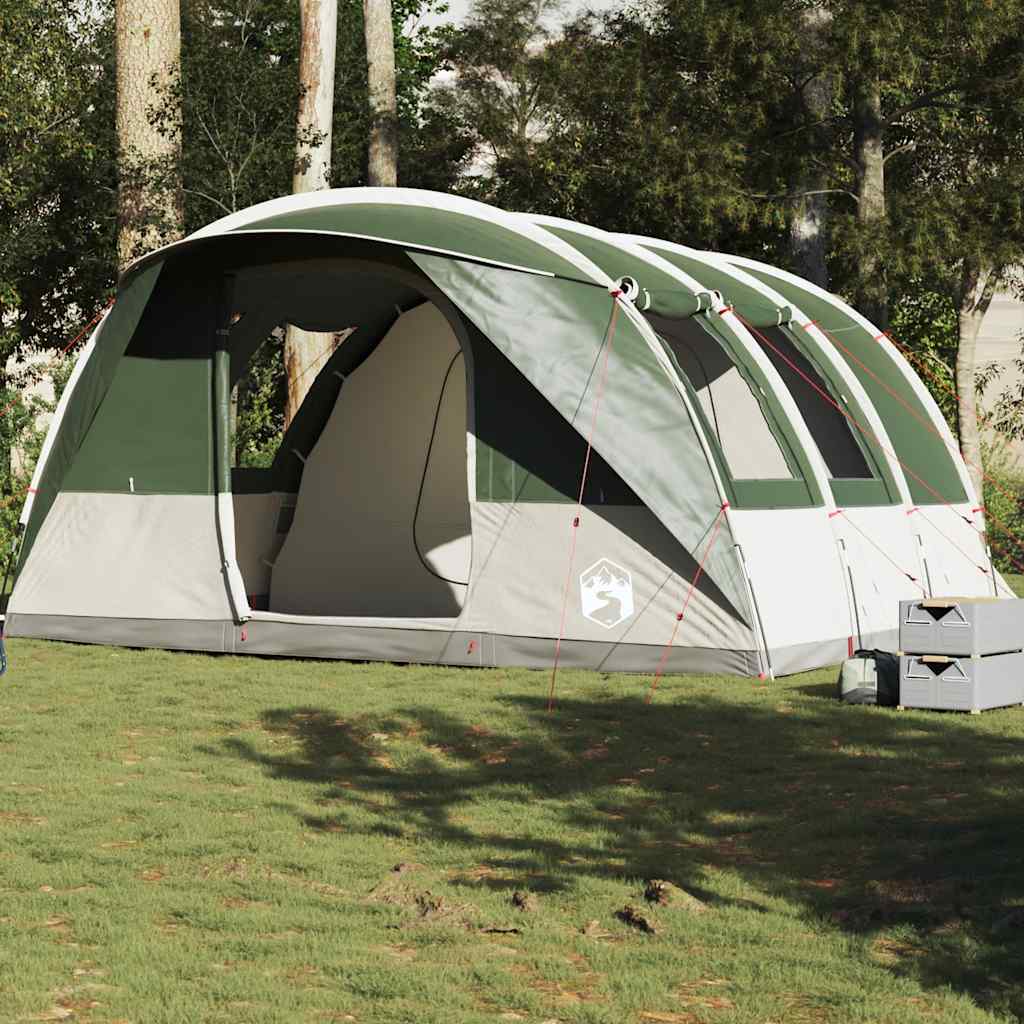 5-personers campingtelt vandtæt grøn