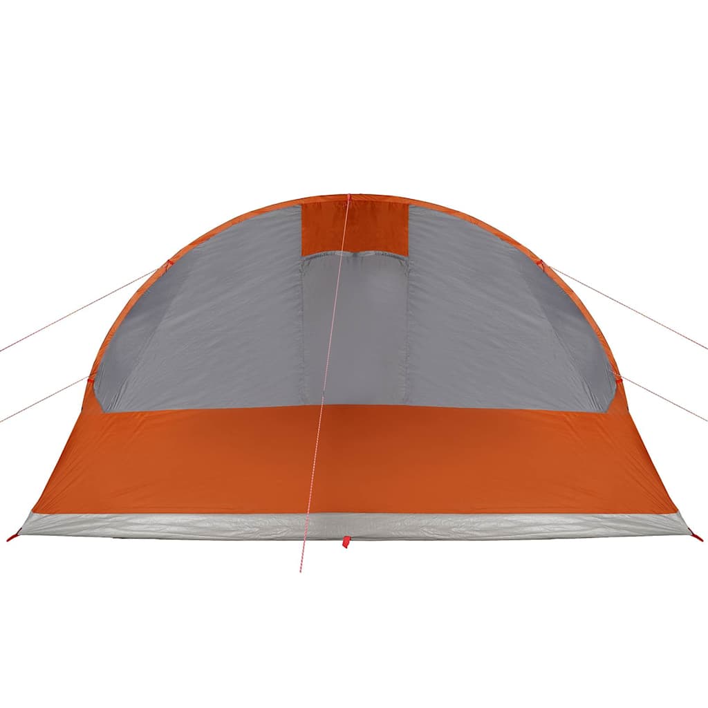 5-personers campingtelt vandtæt grå og orange