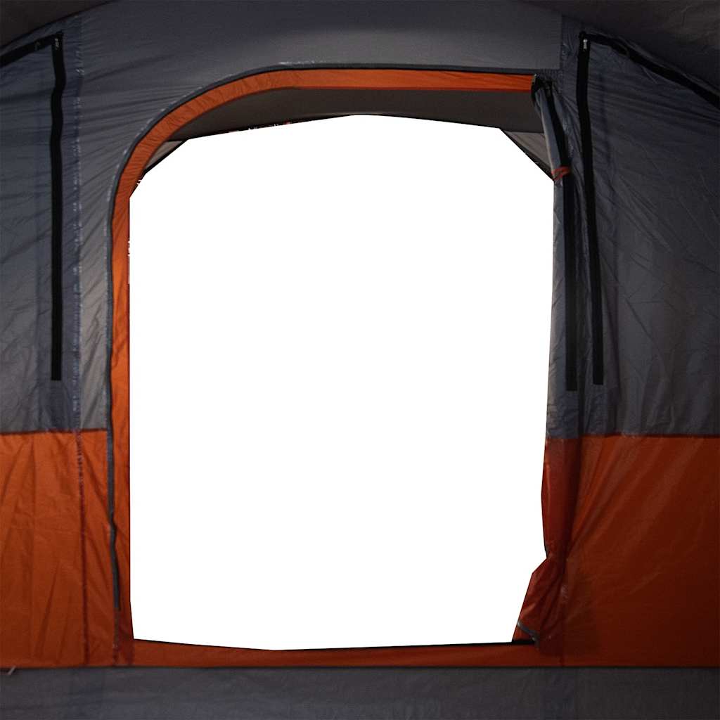 5-personers campingtelt vandtæt grå og orange
