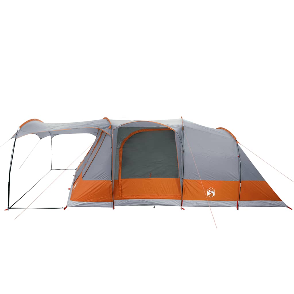 5-personers campingtelt vandtæt grå og orange