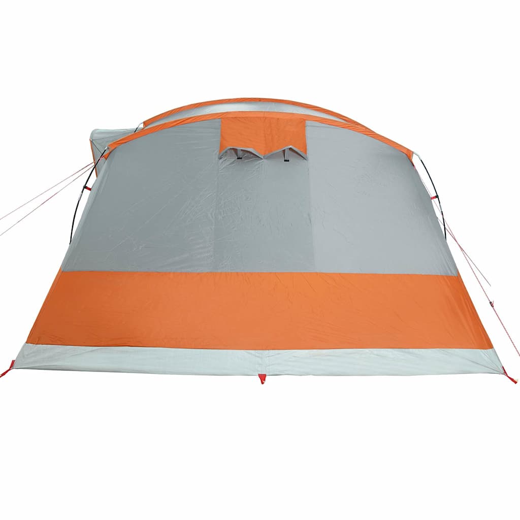 5-personers campingtelt vandtæt grå og orange