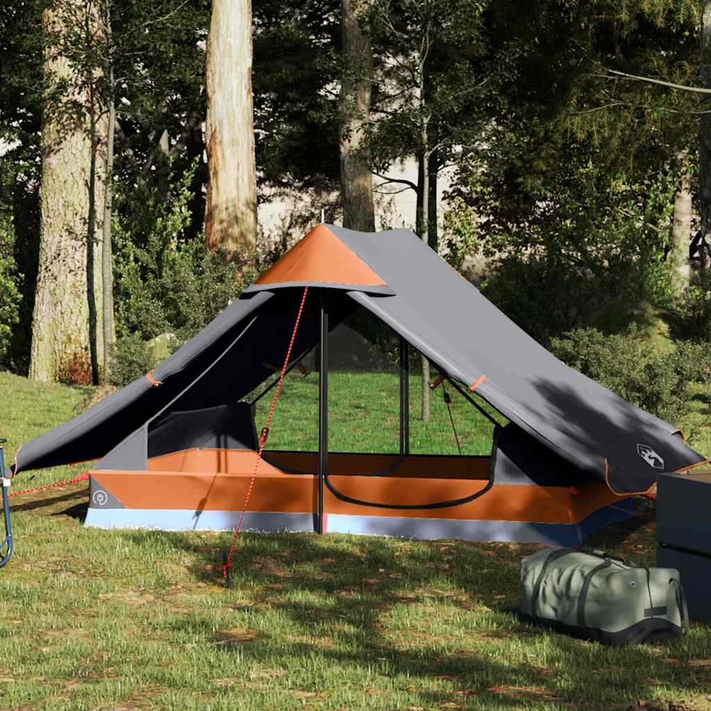 2-personers campingtelt - vandafvisende telt i grå