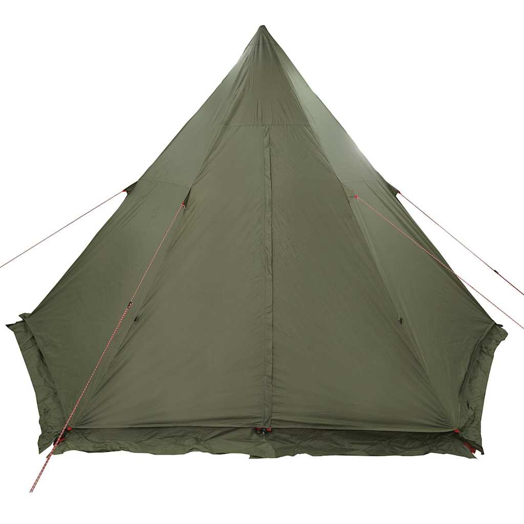6-personers campingtelt vandtæt olivengrøn