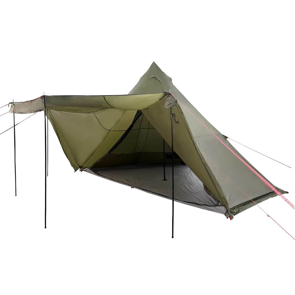 8-personers campingtelt vandtæt olivengrøn