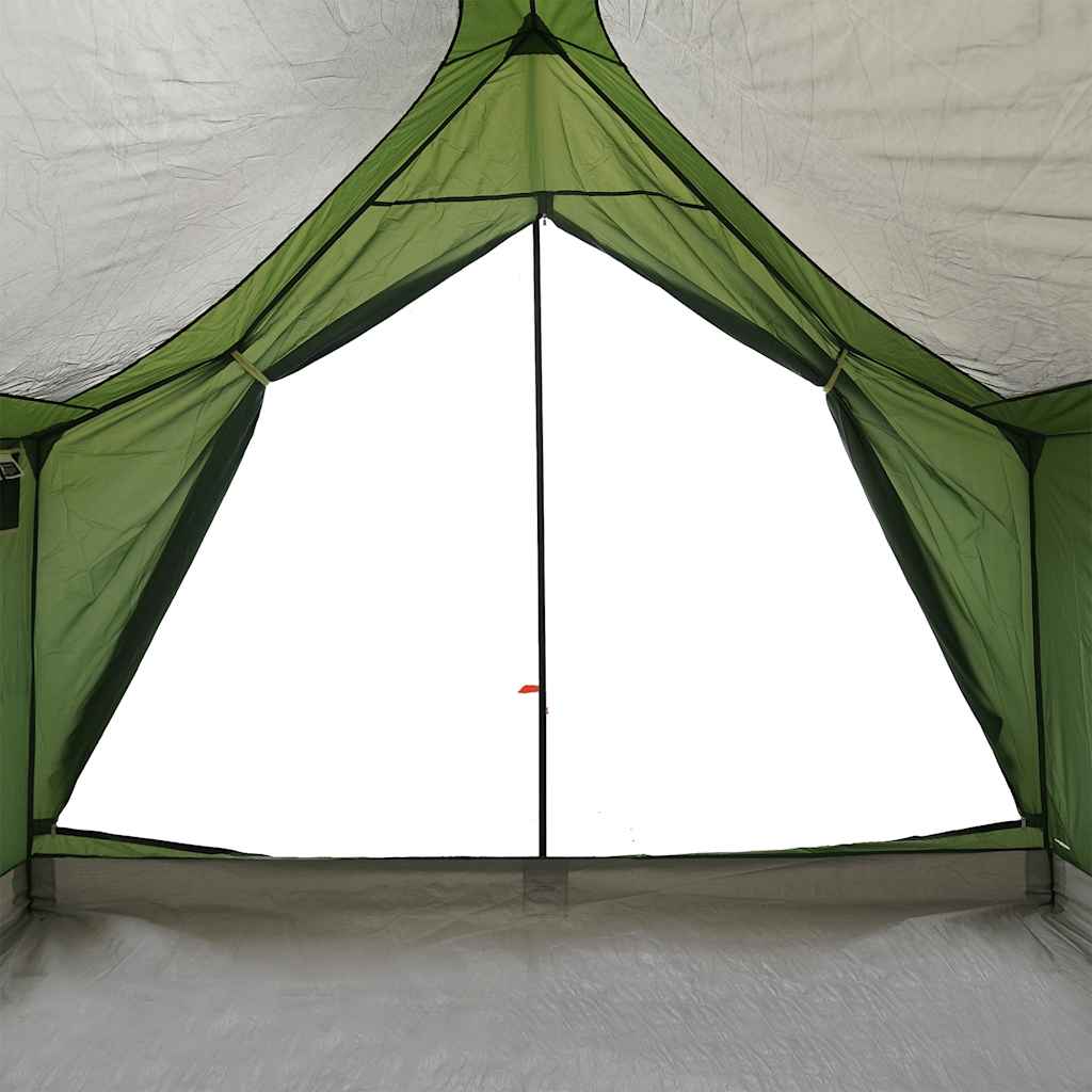 5-personers campingtelt vandtæt grøn