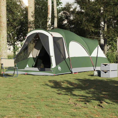 8-personers campingtelt vandtæt grøn