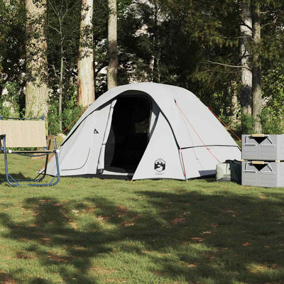 4-personers campingtelt vandtæt mørklægningsstof hvid