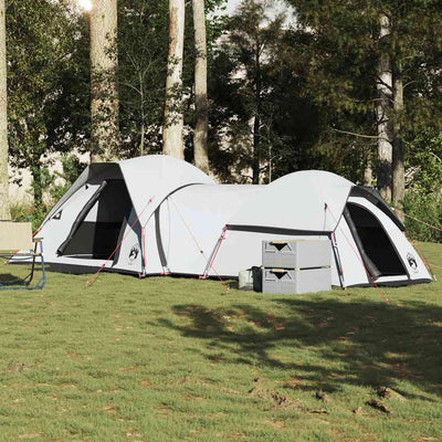 5-personers campingtelt vandtæt mørklægning stof hvid