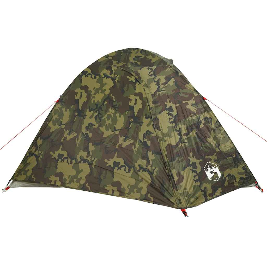3-personers campingtelt vandtæt kuppel camouflage
