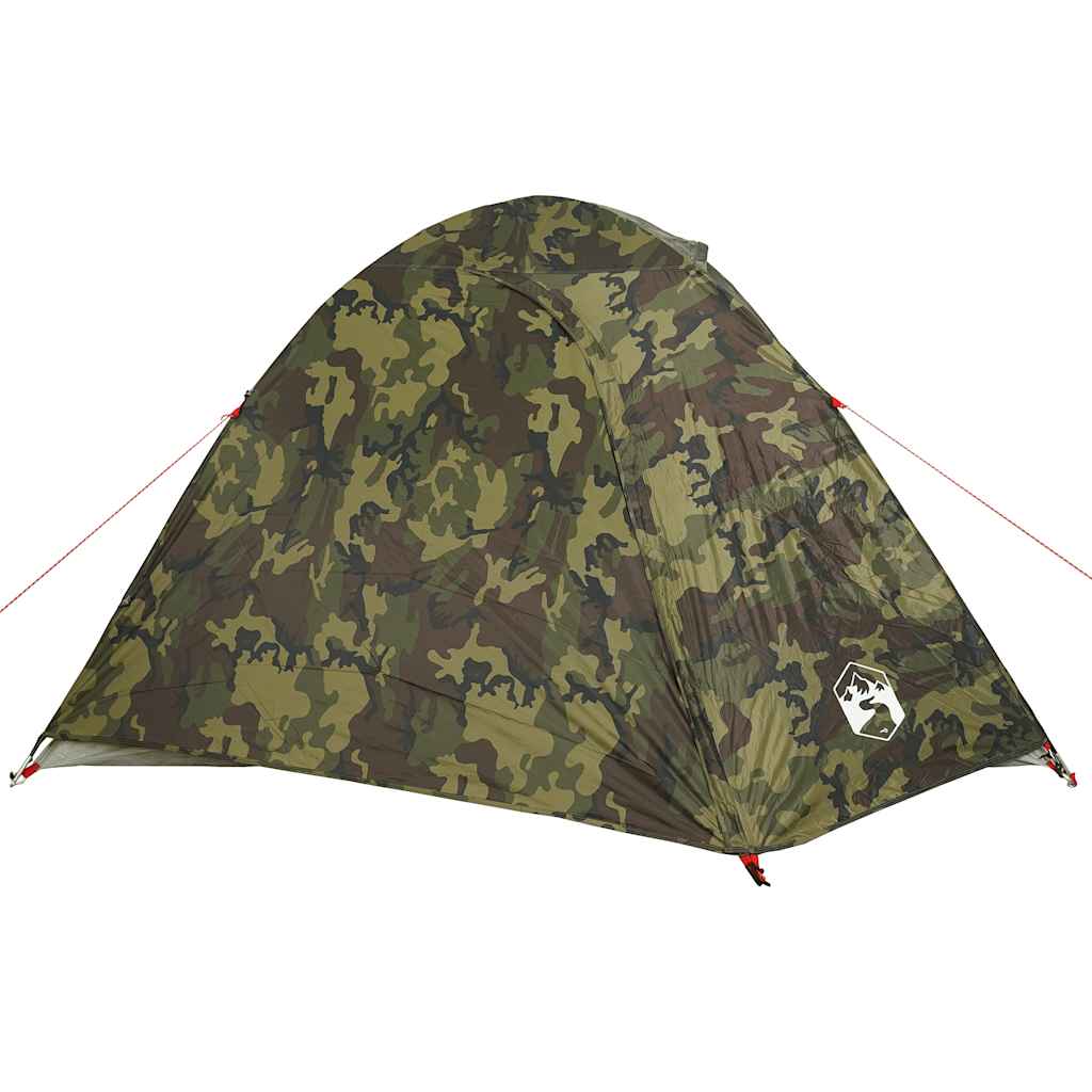 4-personers campingtelt vandtæt kuppel camouflage
