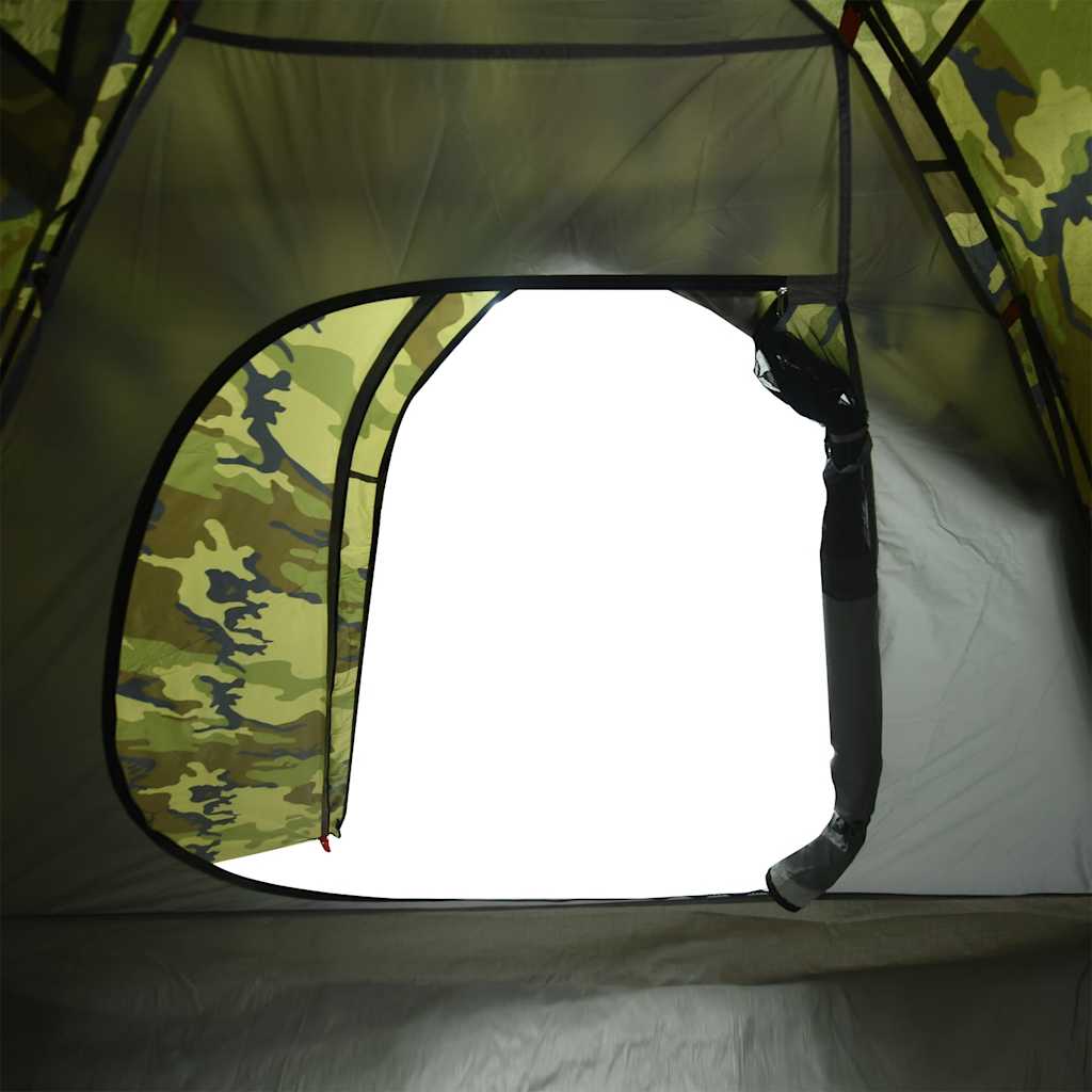 4-personers campingtelt vandtæt kuppel camouflage