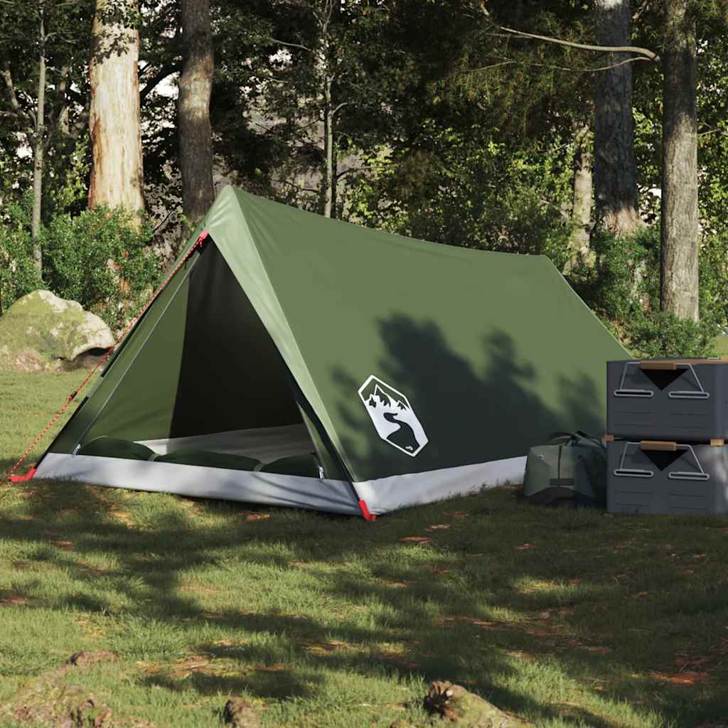 2-personers campingtelt vandtæt olivengrøn
