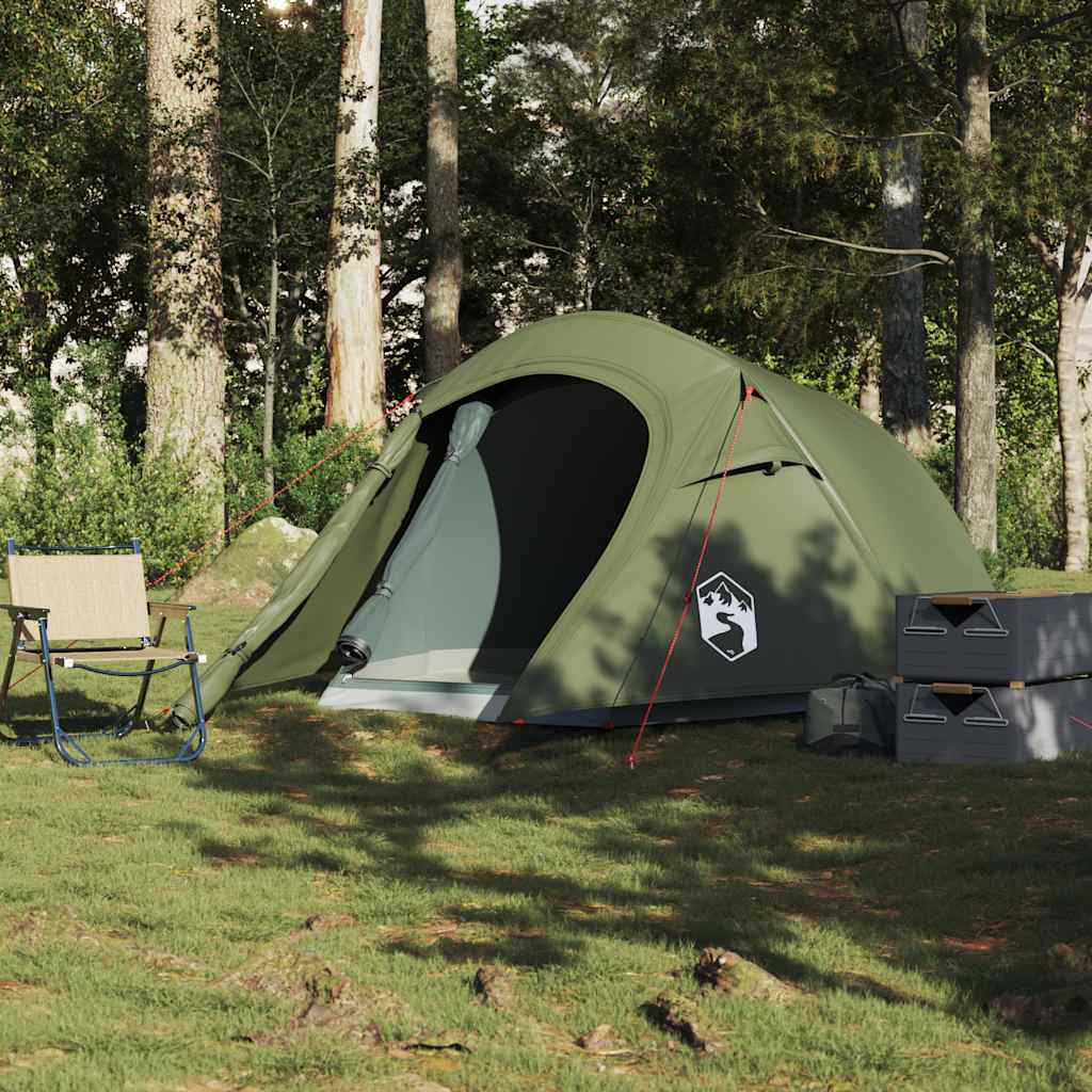2-personers campingtelt vandtæt olivengrøn