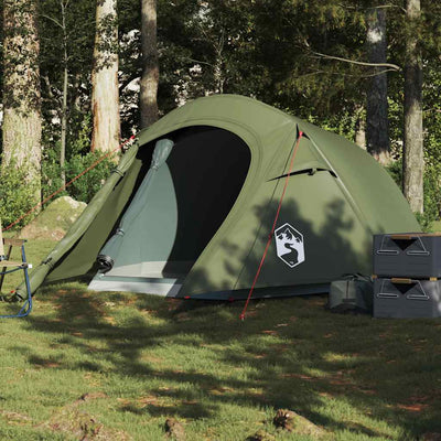 2-personers campingtelt vandtæt olivengrøn
