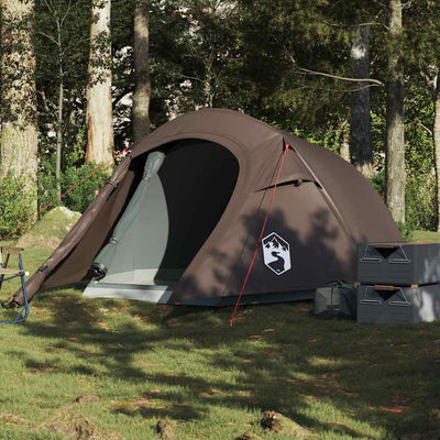 2-personers campingtelt vandtæt brun
