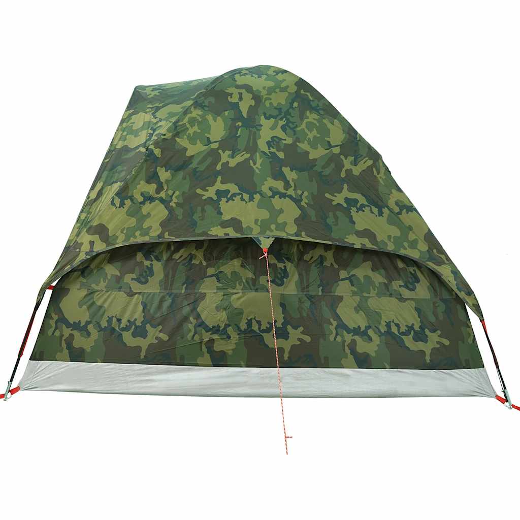4-personers campingtelt vandtæt kuppel camouflage