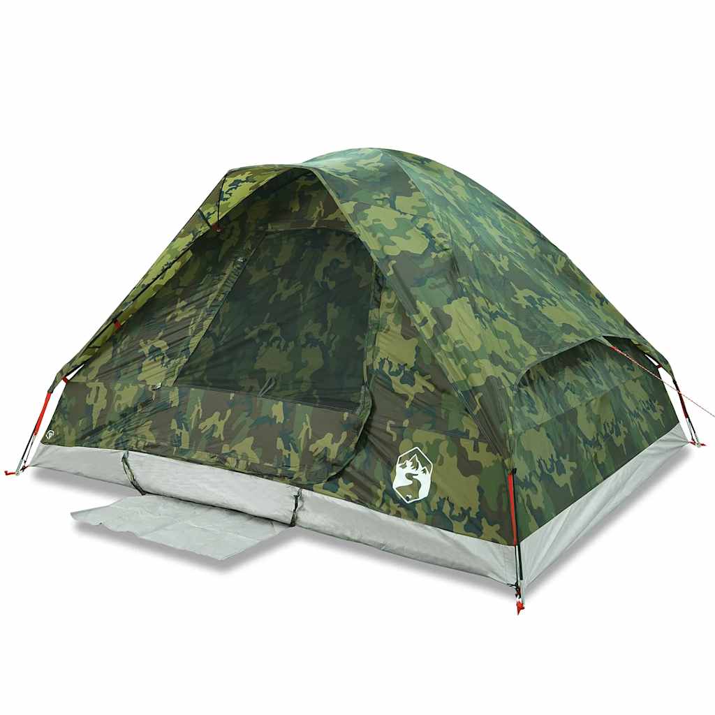 6-personers kuppeltelt vandtæt camouflage
