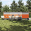 læsejl 510x153 cm vandtæt grå og orange