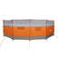læsejl 510x153 cm vandtæt grå og orange