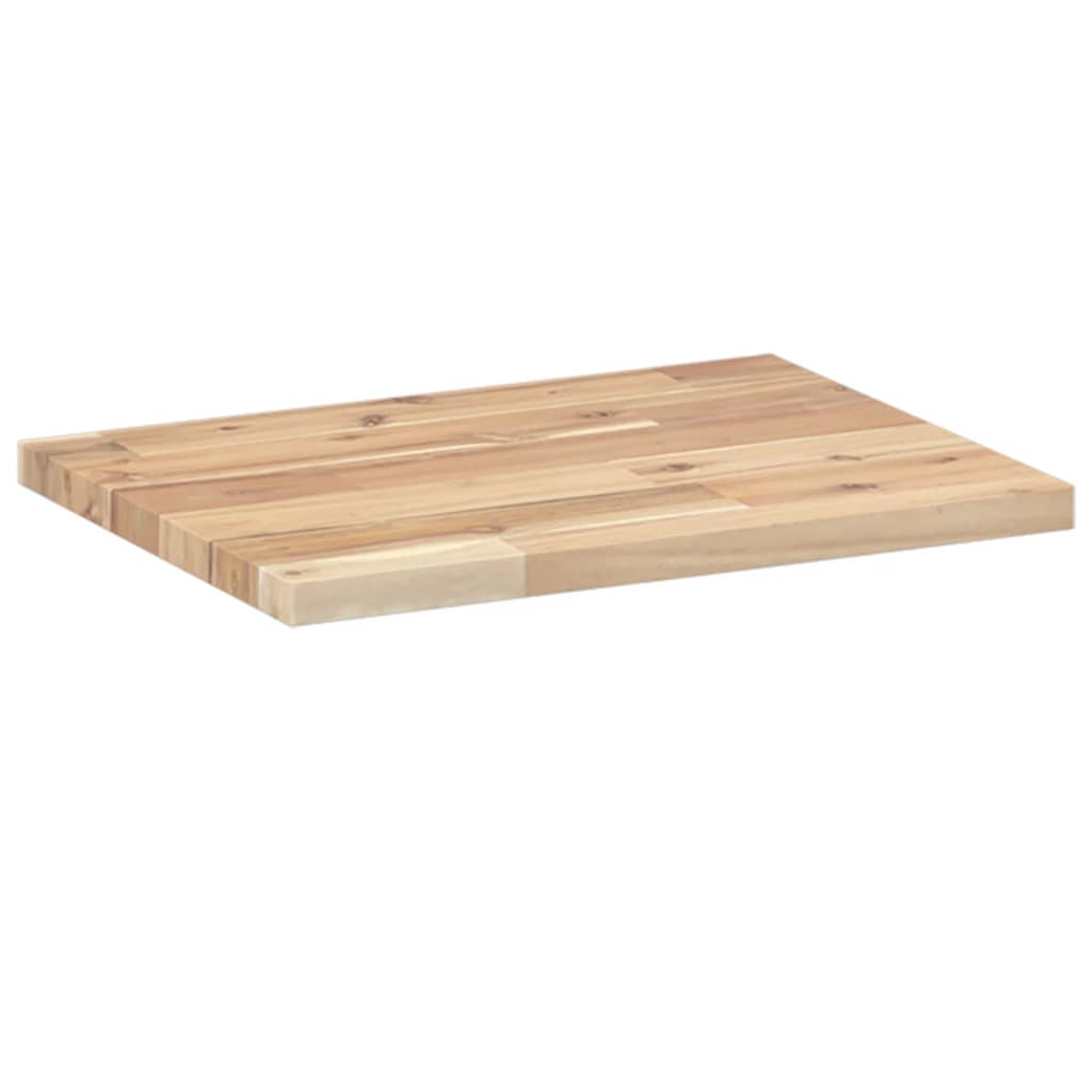 bordplade 60x30x2 cm rektangulær massivt akacietræ