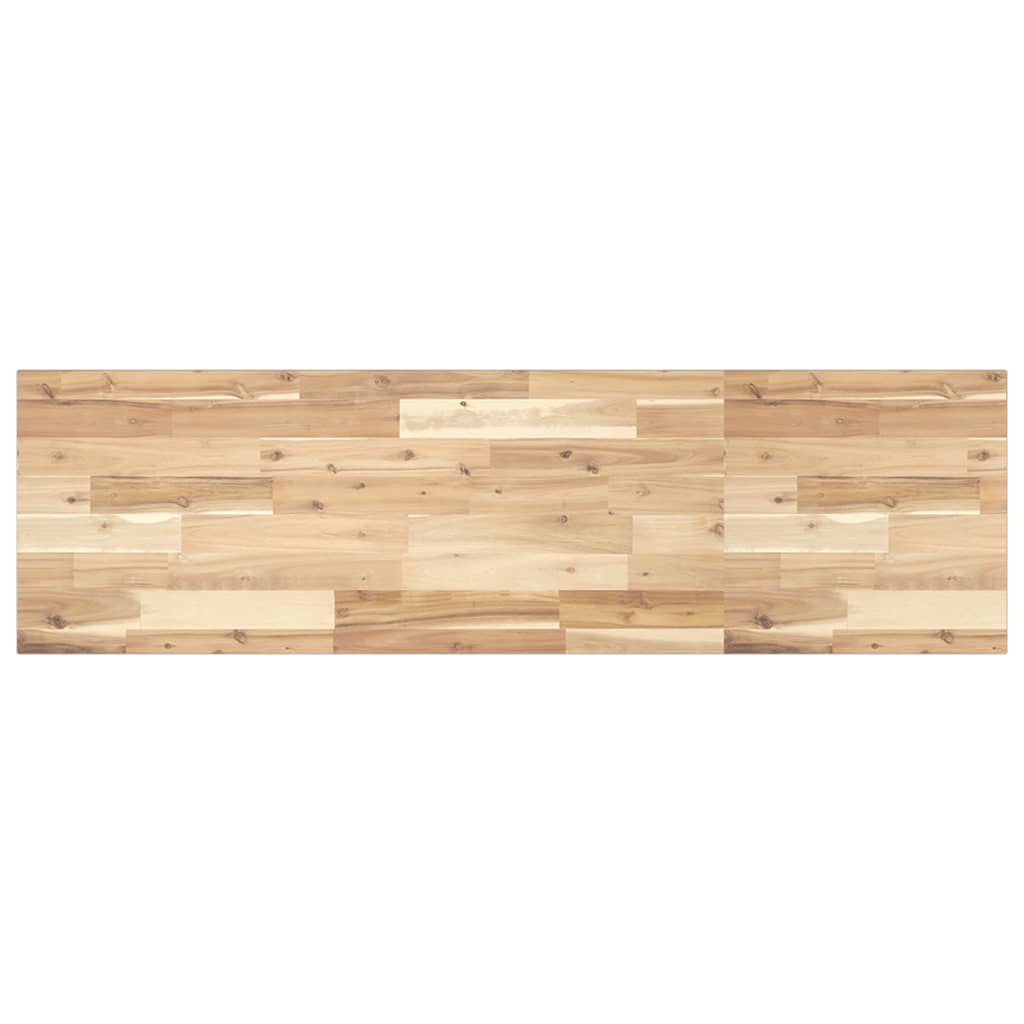 bordplade 120x40x2 cm rektangulær massivt akacietræ