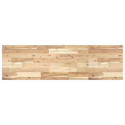 bordplade 120x40x2 cm rektangulær massivt akacietræ