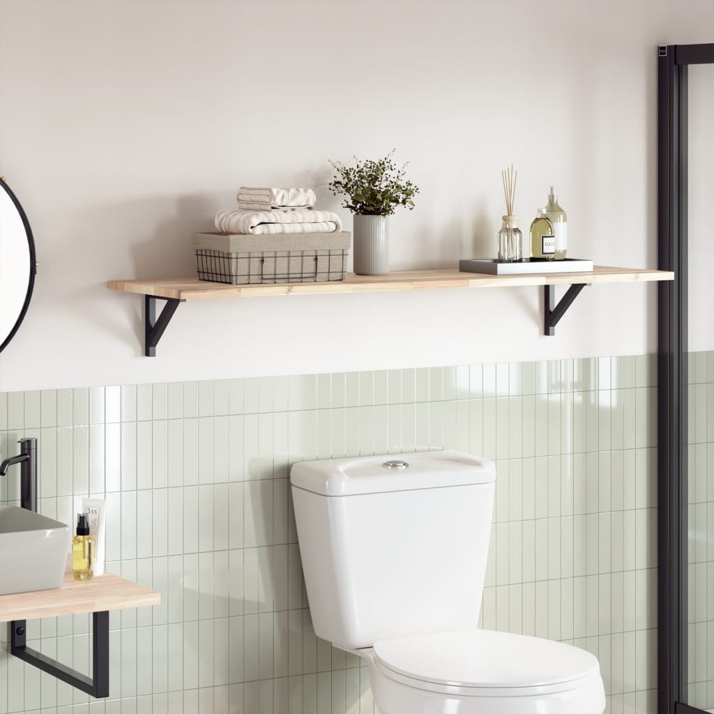 bordplade 120x40x2 cm rektangulær massivt akacietræ