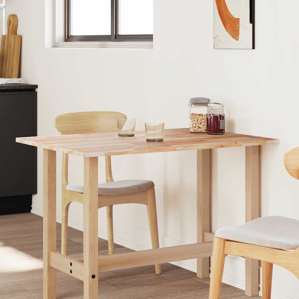 bordplade 100x80x2 cm rektangulær massivt akacietræ