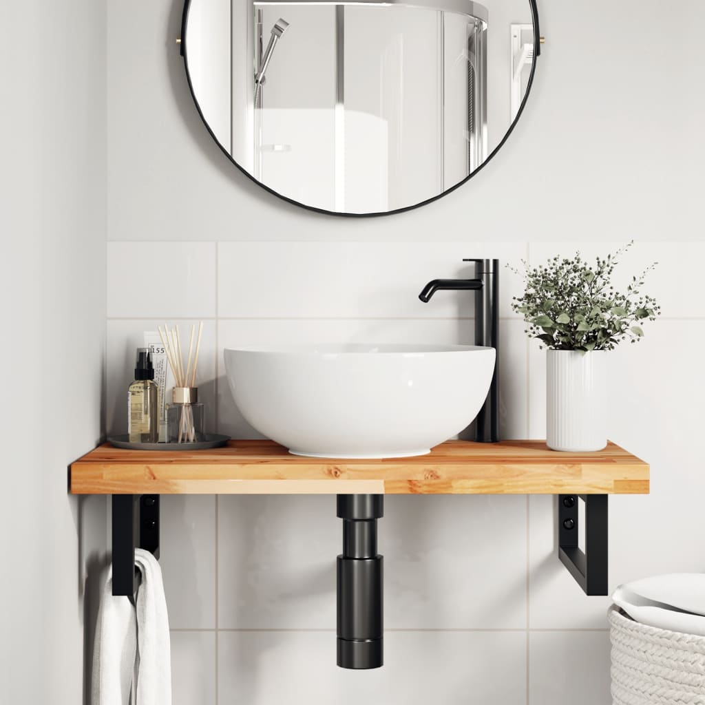 bordplade 100x40x4 cm rektangulær massivt akacietræ