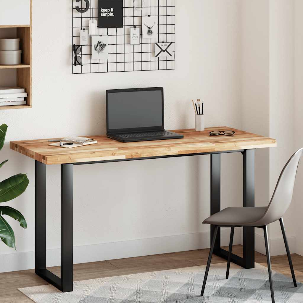 bordplade 140x60x4 cm rektangulær massivt akacietræ