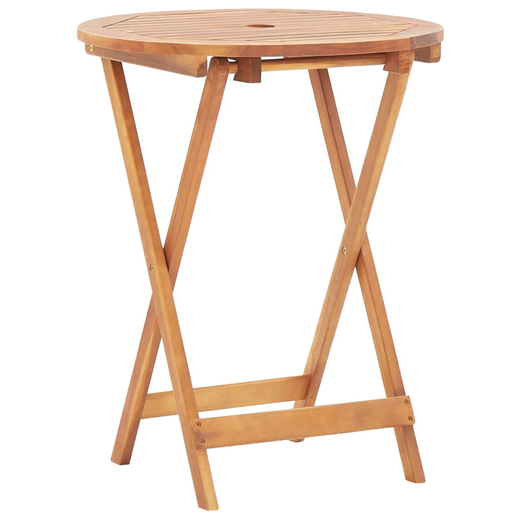 bistrosæt 3 dele polyrattan og massivt træ sort