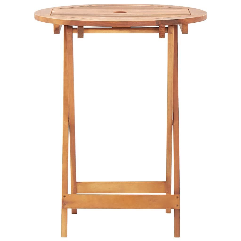 bistrosæt 3 dele polyrattan og massivt træ beige