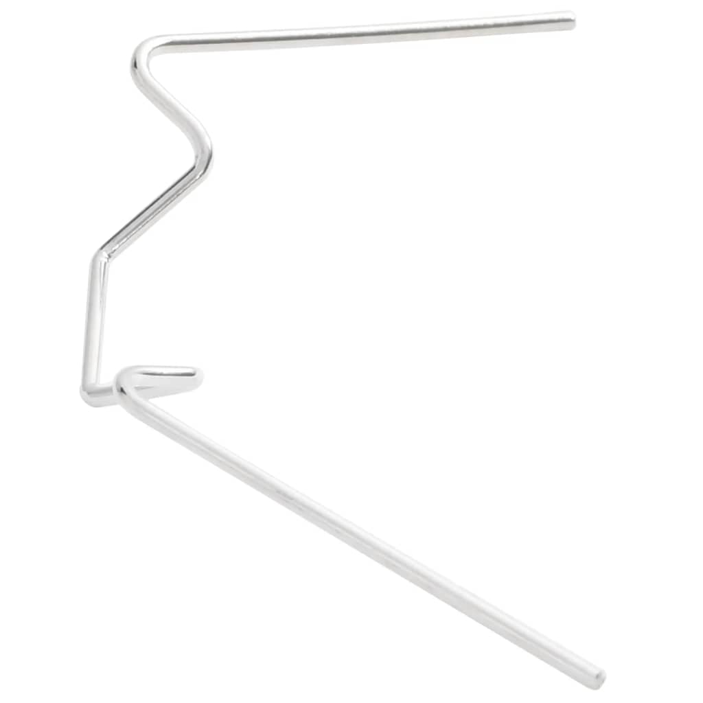 glasclips/flueben til drivhus 100 stk. W-type galvaniseret stål