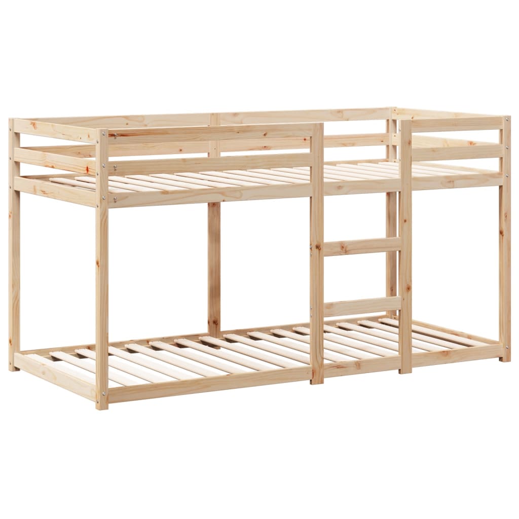 køjeseng uden madras 90x190 cm massivt fyrretræ